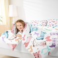 thumbnail image 4 of Feelyou Fashion Cowgirl Boot Bedding Comforter Set, Princess Bowknot Ribbon Twin Comforter Sets, Cartoon Stars Print Reversible Bedding Set, Luxury Bedroom Decor, 2-Piece, 4 of 8