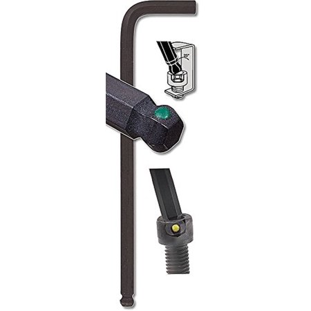Bondhus Prohold Tip Tools - Bondhus 75764 5mm ProHold Ball End Tip Hex Key L-Wrench ProGuard&Long Arm,119mm