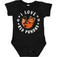 thumbnail image 3 of Inktastic I Love Red Pandas Boys or Girls Baby Bodysuit, 3 of 5