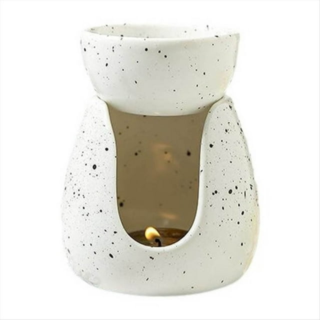 Quemador de Aceite Calentador de Velas de Cerámica Quemador Difusor de Aceite de Cerámica Portavelas Luz de Té Aromaterapia