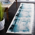 thumbnail image 2 of SAFAVIEH Skyler Steward Distressed Runner Rug, Ivory/Teal, 2' x 8', 2 of 8