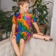 thumbnail image 4 of Balery Colorful Parrot Jungle Dream A Conjunto de Pijama Infantil de Manga Corta con Estampado – Ropa de Dormir de Algodón Suave-Small, 4 of 6