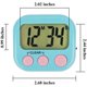 thumbnail image 4 of Paquete de 6 temporizadores digitales para profesores, temporizador pequeño para niños, parte trasera magnética, pantalla LCD grande, alarma fuerte, minuto, segundo, cuenta atrás con interruptor de en, 4 of 5