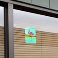 thumbnail image 3 of Pink Flamingo in Water Home Business Office Sign - Window Sticker - 6" x 9" (15.2cm x 22.9cm), 3 of 3