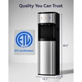 thumbnail image 3 of Nepsam Bottom Loading Water Cooler Dispenser, Fast Heating & Cooling with LED Night Light, 3 Temp for Home Office Apartment, Silver Aluminum Alloy, 3 of 9