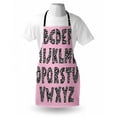 thumbnail image 3 of Pink Zebra Apron Funky Letters Written in Zebra Skin Stripes Animal Theme Design, Unisex Kitchen Bib Apron with Adjustable Neck for Cooking Baking Gardening, Baby Pink Black and White, by Ambesonne, 3 of 3