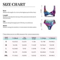 thumbnail image 6 of Honeii Neon Free Play Print Women’s Bikini Set,Two Piece Swimsuit Bathing Suits,Stylish High Elasticity Swimwear for Beach and Pool, 6 of 7