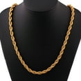Men Women Fashion Filled Curb Cuban Link Gold Necklace Jewelry Chain