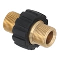 thumbnail image 1 of Pressure Washer Adapter Gun Hose Connector 5000PSI Washing Machine Replacement Parts Male M22 To Male M22(Inner Hole 14mm), 1 of 5