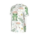 thumbnail image 6 of Fotbe Frog and Mushrooms Baseball Jersey Shirt for Men and Women, Casual Short Sleeves Button Down T-Shirt-4X-Large, 6 of 9