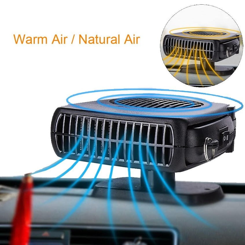 Windshield Defroster Heater, 12V 150W NoiseCancelling Car Heater