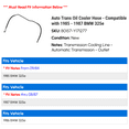 thumbnail image 2 of Auto Trans Oil Cooler Hose - Compatible with 1985 - 1987 BMW 325e 1986, 2 of 2