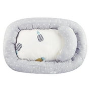 Peggybuy Portable Baby Nest Bed Crib Removable Washable Protect Cushion with Pillow