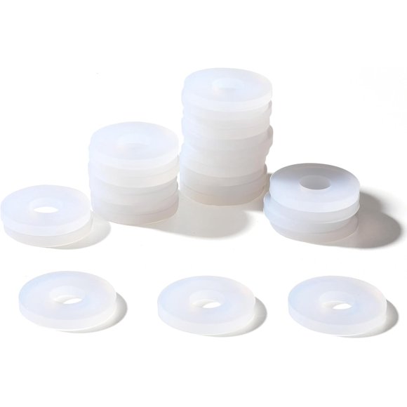 Grolsch Gaskets Silicone Seals - for Swing Top Bottles-40 Pack Combo Pack Clear, Made from Soft Silicone (Not Rubber, Better Sealing Than Rubber)