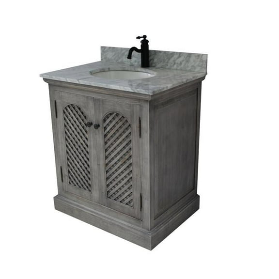 31 in. Rustic Solid Fir Single Sink Vanity