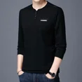 thumbnail image 4 of Camiseta para hombre, jerséis holgados para hombre, 100 % algodón, manga larga, sudaderas de diseñador coreanas de primavera, tops casuales de lujo, nuevos de una pieza, 4 of 4