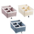thumbnail image 4 of Baohd Plastic Desktop Cosmetics Storage Box Imitation Rattan Office Student Stationery Organizer Lipstick Holder, 4 of 7