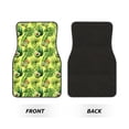 thumbnail image 2 of Disketp Kiwi and Avocado for Crystal Velvet Car Mats Four-Piece Set,All-Season Automotive Protection, Vehicles, Cars, Trucks, and SUVs,Anti-Slip Design, 2 of 7