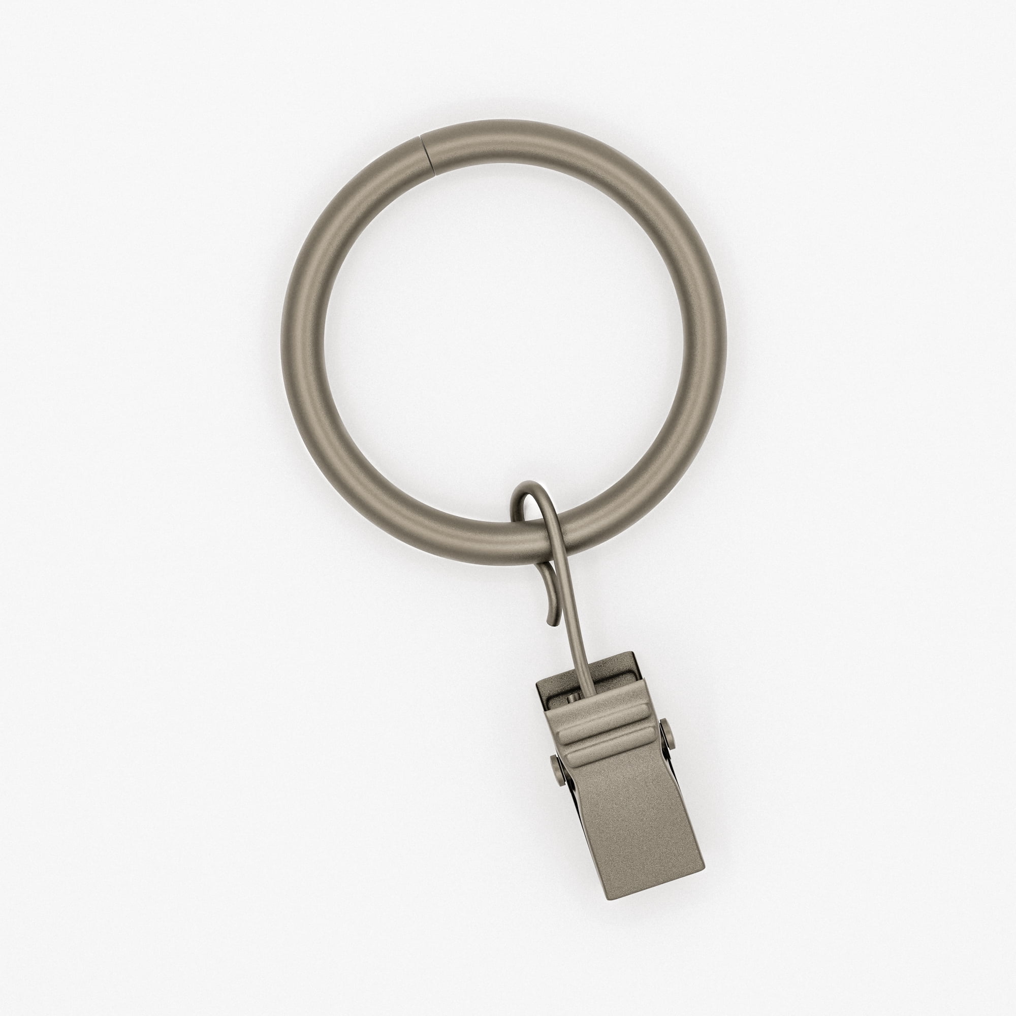 Mainstays 1" Pewter Curtain Clip Rings (7 pack)