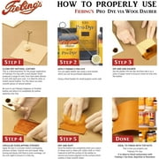 Fiebings Pro Dye Leather Dye (4 Fl Oz Black) - Alcohol-Based, Penetrating, Permanent Dye for Shoes, Belts, Furniture - Vivid Color, Superior Color Fastness