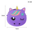 thumbnail image 4 of Bolso cruzado de silicona con dibujos de unicornios para niños pequeños, bandolera de hombro con correa ajustable, paquete de bolsillo de viaje para vacaciones, 4 of 4