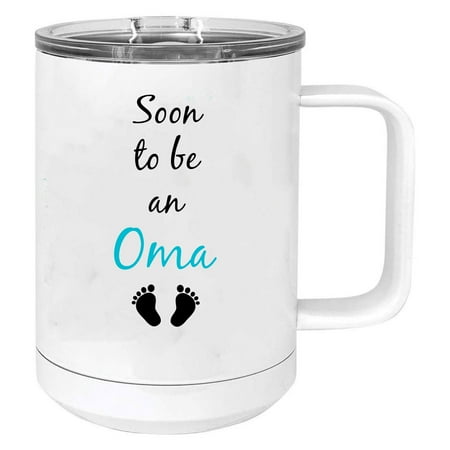 

Soon to be a Oma Stainless Steel Vacuum Insulated 15 Oz Travel Coffee Mug with Slider Lid White