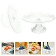 thumbnail image 6 of Cake Stand Display Platter Serving Tray Glass Fruit Dessert Cupcake Holder Plate Tower Trays Dome Food Snack Server, 6 of 8