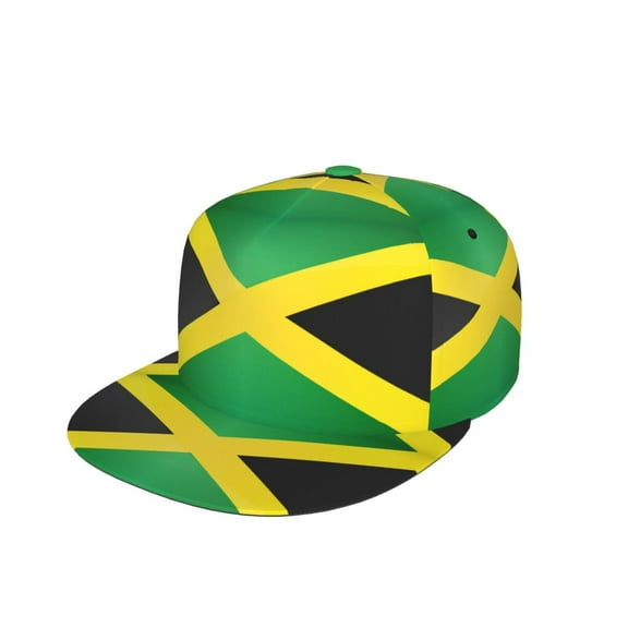 Unisex Snapback Hats Jamaica Adjustable Flat Bill Baseball Cap Dancing Hip Hop Cap