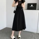 thumbnail image 4 of Falda de tul informal de corte A de cintura alta y longitud media para mujer, diseño plisado de moda primavera verano 2024, estilo cruzado, 4 of 4