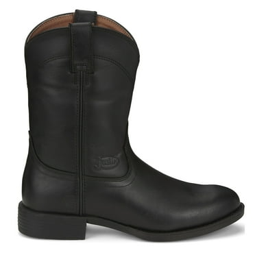 Justin Boots Mens Kilgore 10 Inch Stampede Round Toe Pull On Cowboy  Mid Ca