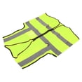 thumbnail image 4 of Chaleco reflectante de seguridad Múltiples bolsillos Chaleco de seguridad frontal con cremallera impermeable de alta visibilidad para Guardian Green, 4 of 12
