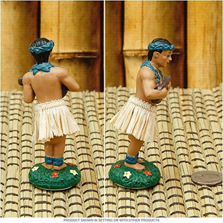 Hawaiian Hula Boy with Ukulele Miniature Dashboard Doll
