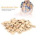 thumbnail image 4 of Wood Number Tiles, Portable Wood Number Chip, 200Pcs Children Gift For Home Number Tile Mixed, 4 of 8