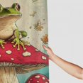 thumbnail image 3 of Patifu Frog Mushroom Fantasy Art Bathroom Decor Set with Hooks - Graphic Print Polyester Washable Shower Curtain - Chic Modern Bathroom Decor 60"x72, 3 of 7