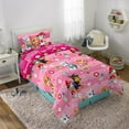 PAW Patrol 4Pc TWIN Bedding Set, Bed in a Bag with BONUS TOTE!, Pink