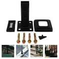 thumbnail image 1 of KAKOWELY 1 Set of Stainless Steel Glass Railing Clamp Black for Home Improvement, 1 of 8