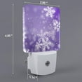 thumbnail image 2 of Fuzoiu Snowflakes Print Dusk to Dawn LED Night Light with Light Sensor, Energy-Efficient Touch-Safe Night Lamp for Home, Office, and Kids' Rooms-US, 2 of 7