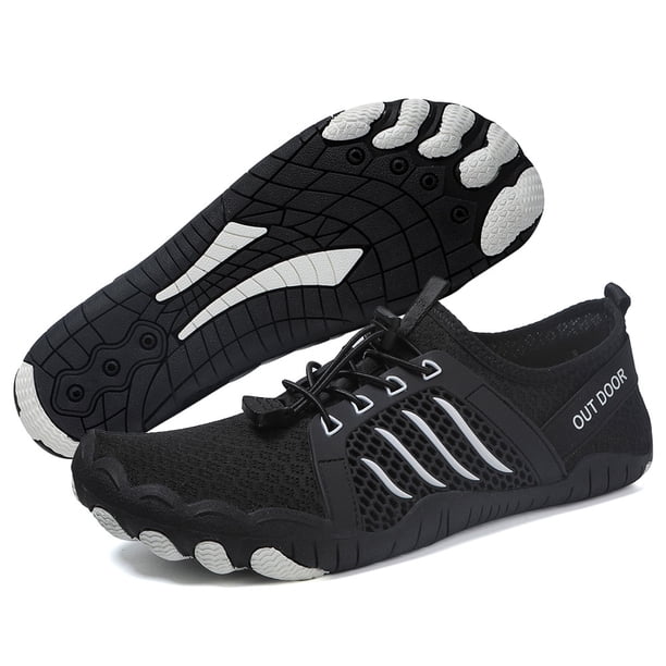 Zapatos Agua Descalzos Playa Secado Rápido Antideslizantes para Hombre Mujer (37) Negro