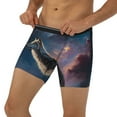 thumbnail image 3 of Easygdp Night Sky Wolf Men's Boxer Briefs Men’s Underwear Boxer Briefs for Men, 3 of 7