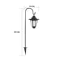 thumbnail image 3 of Ganfancp Luces de Poste Al Aire Libre Waterproofs Lámpara de Pie Decorativa Vintage para Patio Jardín Patio Trasero Puerta Delantera/Trasera Dos Faros de Poste Lámparas de Pie Solares Ofertas y Liqui, 3 of 7