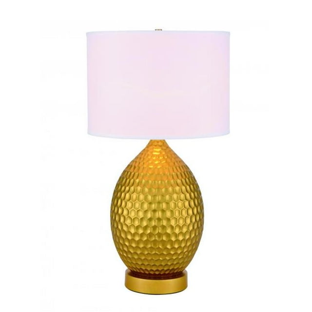 Elegant Decor TL3021G Miel 1 Light Gold Table Lamp