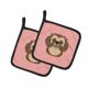 thumbnail image 1 of ""Caroline'S Treasures Tablero De Ajedrez Rosa Chocolate Marrón Shih Tzu Par De Agarraderas Bb1249Pthd 7.5Hx7.5W Multicolor"", 1 of 1