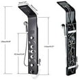 thumbnail image 6 of Shower Panel Tower LED Shower System with 6 Functions Unique Powerful hydromassage and Bidet Tap Shower Tower Wall Mounted Black, 6 of 18