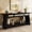 Black, variant on Virans 70.9”Rattan Entryway Table with Drawer,Narrow Long Console Table for Living Room,Hallway,Behind Couch,Rustic Brown