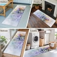 thumbnail image 5 of 2'x6' Rug Runners for Hallways Kitchen, Purple Lavender Non Slip Entryway Beside Floor Carpet Runner, Spring Flower Pastoral Bike Rustic Washable Laundry Room Bedroom Throw Rugs Mat for Family Pet, 5 of 8
