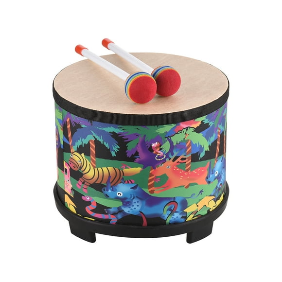 Percussion Instrument,Birthday Floor Drums 2 Drum Musical Drums With Drum Set Drum Buzhi 8-inch Floor Musical Percussion Drums