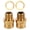 Gold, variant on Yajisi Bicycle Pedal Extender 16mm / 0.6 in Titanium Alloy Bike Extension Shaft for Mountain Road Bikes, Black