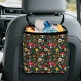 thumbnail image 5 of Xixirimido Vibrant Mushroom Daisy Flower Car Trash Can Leakproof Trash Bin Car Garbage Can Hanging Water-Resistant Collapsible Auto Trash Bag Car Accessories for Women Men, 5 of 8