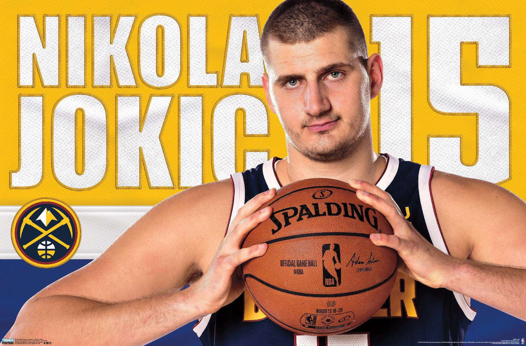 NBA Denver Nuggets - Nikola Jokic 19 Poster - Walmart.com ...