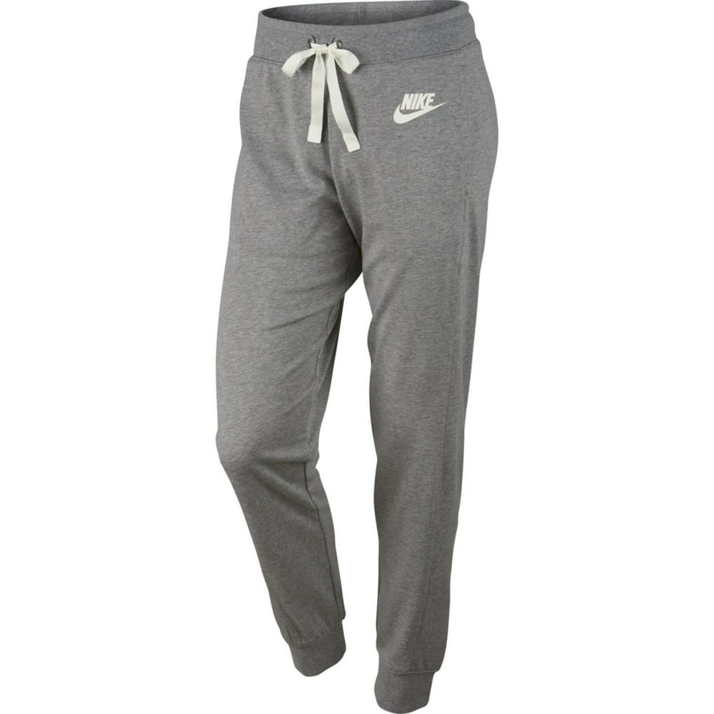 Nike - Nike Sportswear Women's Gym Pants Grey Heather-Sail 854957-063 ...